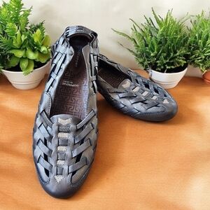 Rockport Leather Slip-On Hurache Sandal Etty Bronze Women's Flats Size 9 M